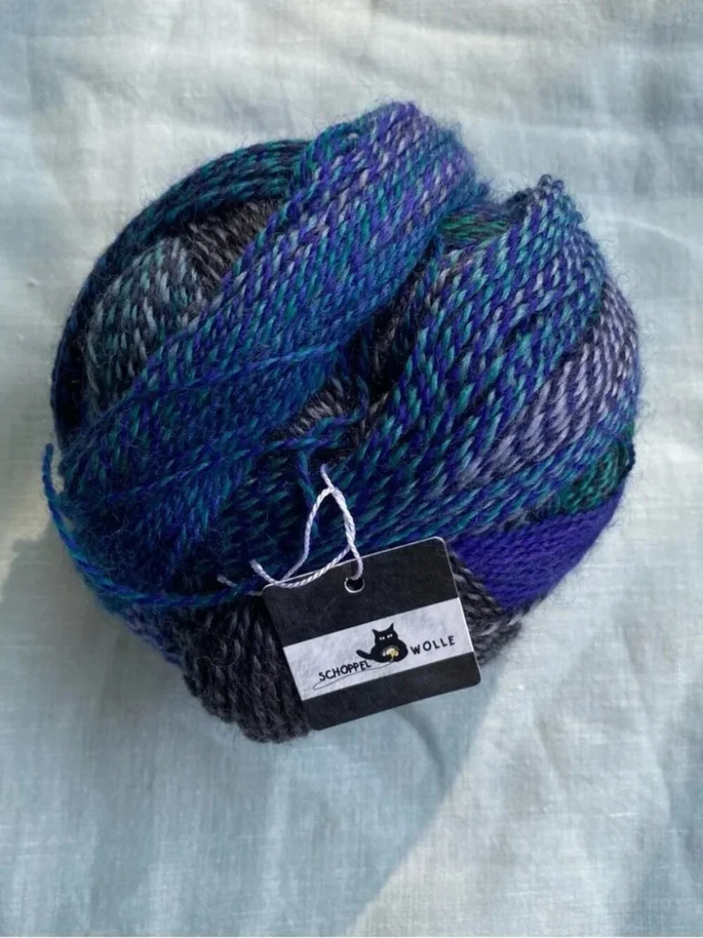 Schoppel Zauberball 100g yarn ball color 1511 U Boot blues stripes